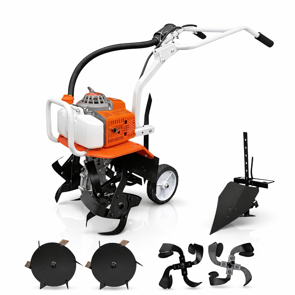 Motocultivador 63cc 2 Tiempos Gasolina Cultivador De Tierra