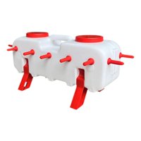 Ioensy - Cubo De Lactancia Para Lechones Y Corderos Con Tubo De 14 Tetinas Para Animales De Granja Con Soporte