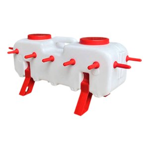 Ioensy - Cubo De Lactancia Para Lechones Y Corderos Con Tubo De 14 Tetinas Para Animales De Granja Con Soporte