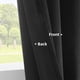 thumbnail image 4 of Cortinas Joydeco de terciopelo negro, 213 cm de largo, 2 paneles de ancho 132 cm, 4 of 8