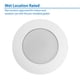 thumbnail image 5 of Aro de ducha empotrable Nicor de 6" blanco con lente Albalite, 5 of 9