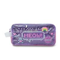 Estuche Escolar Niña 2 Cuerpos Andy Cat Grande Morado Totto