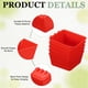 thumbnail image 3 of Uxcell Tazas de Jaula, Comedero para Periquitos de 4.9x3.7x2.4 Pulgadas Accesorios para Jaulas de Pájaros Dispensador de Comida y Agua Colgante, (Rojo, 6 Piezas), 3 of 7