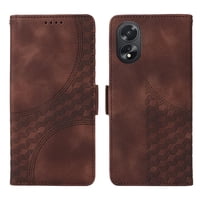 Carcasa Foxdock Oppo A18 4G De Cuero Pu, Diseño Acolchado Clásico, Protección Contra Caídas Y Rayones