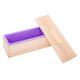 thumbnail image 3 of Molde Rectangular De Silicona Para Jabón, Caja De Madera Para Suministros De Fabricación De Jabón, Color Morado, 3 of 5