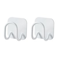 Magideal - Ganchos De Pared Adhesivos Para Fregadero, Soporte De Esponja A Prueba De Óxido, Toallero Resistente Al Agua, Colgador De Tela Y Jabón Para Llaves De , Blanco