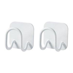 Magideal - Ganchos De Pared Adhesivos Para Fregadero, Soporte De Esponja A Prueba De Óxido, Toallero Resistente Al Agua, Colgador De Tela Y Jabón Para Llaves De , Blanco