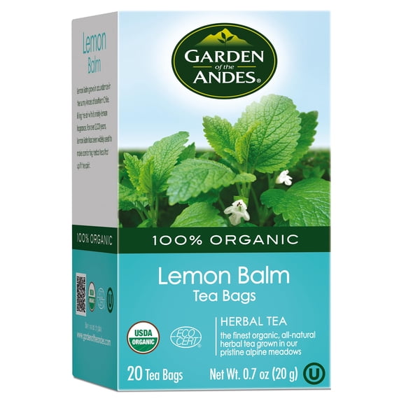Té de melisa Garden of the Andes – 20 bolsas orgánicas