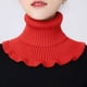 thumbnail image 1 of Stylish Hand-Knitted High Collar Detachable Dickey Collar for Women - Turtleneck Look!, 1 of 5