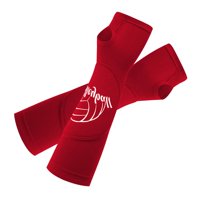 Magideal - Mangas De Brazo De Voleibol De 1 Par, Almohadillas Para El Brazo, Entrenamiento Golpeando El Protector De Muñeca Con Almohadillas De Protección Y Aguj Rojo