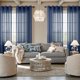thumbnail image 2 of Cortinas Pitalk azul marino de lino sintético 274 x 274 cm, set de 2 paneles, 2 of 9