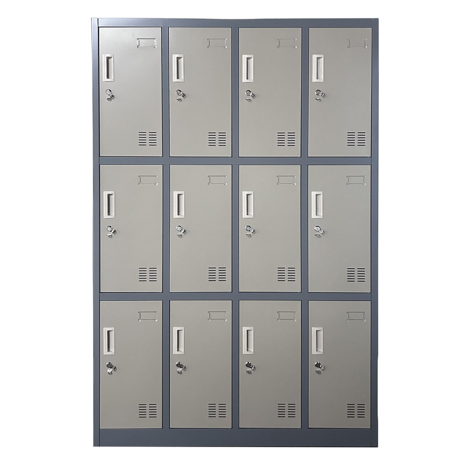 Prochef - Locker Casillero Metálico 4 Cuerpos 12 Puertas