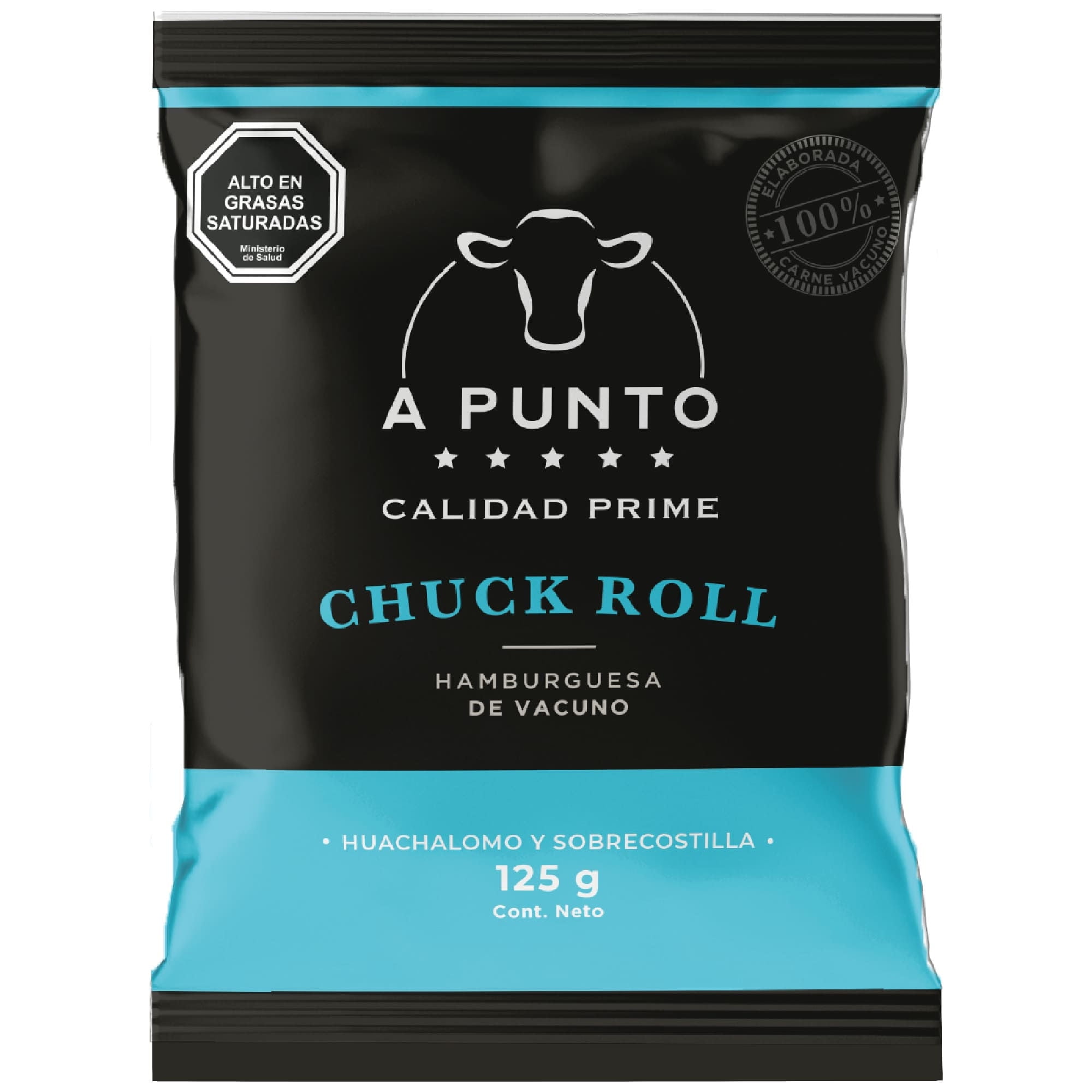 Hamburguesa De Vacuno Chuck Roll 125 g A Punto