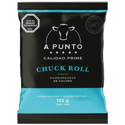 Hamburguesa De Vacuno Chuck Roll 125 G A Punto