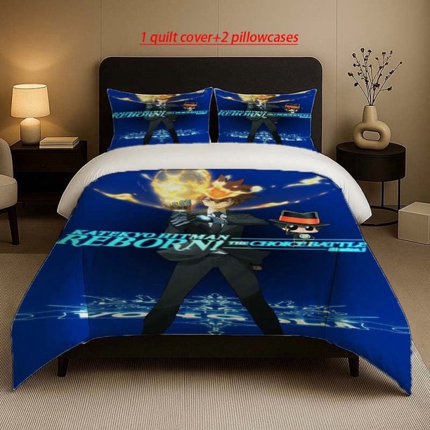 Sawada Tsunayoshi Fire Power Vongola Family Pattern Set Soft and Comfortable Bedding Set Suitable for All Seasons