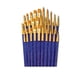 thumbnail image 1 of Juego de brochas Royal & Langnickel Gold Taklon Hair con mango acrílico, 1 of 5