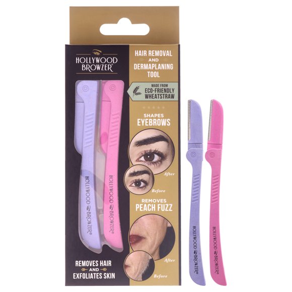 Browzer Tool Hollywood Browzer Duo, color amatista/rosa, 2 unidades