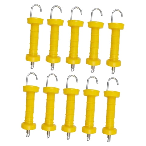 Ioensy - 10 Piezas De Manijas De Resorte Para Cercas Eléctricas, Aisladores Para Cercas Agrícolas