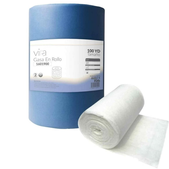 Gasa Absorbente en Rollo Médica 100 Yardas viRa blanco