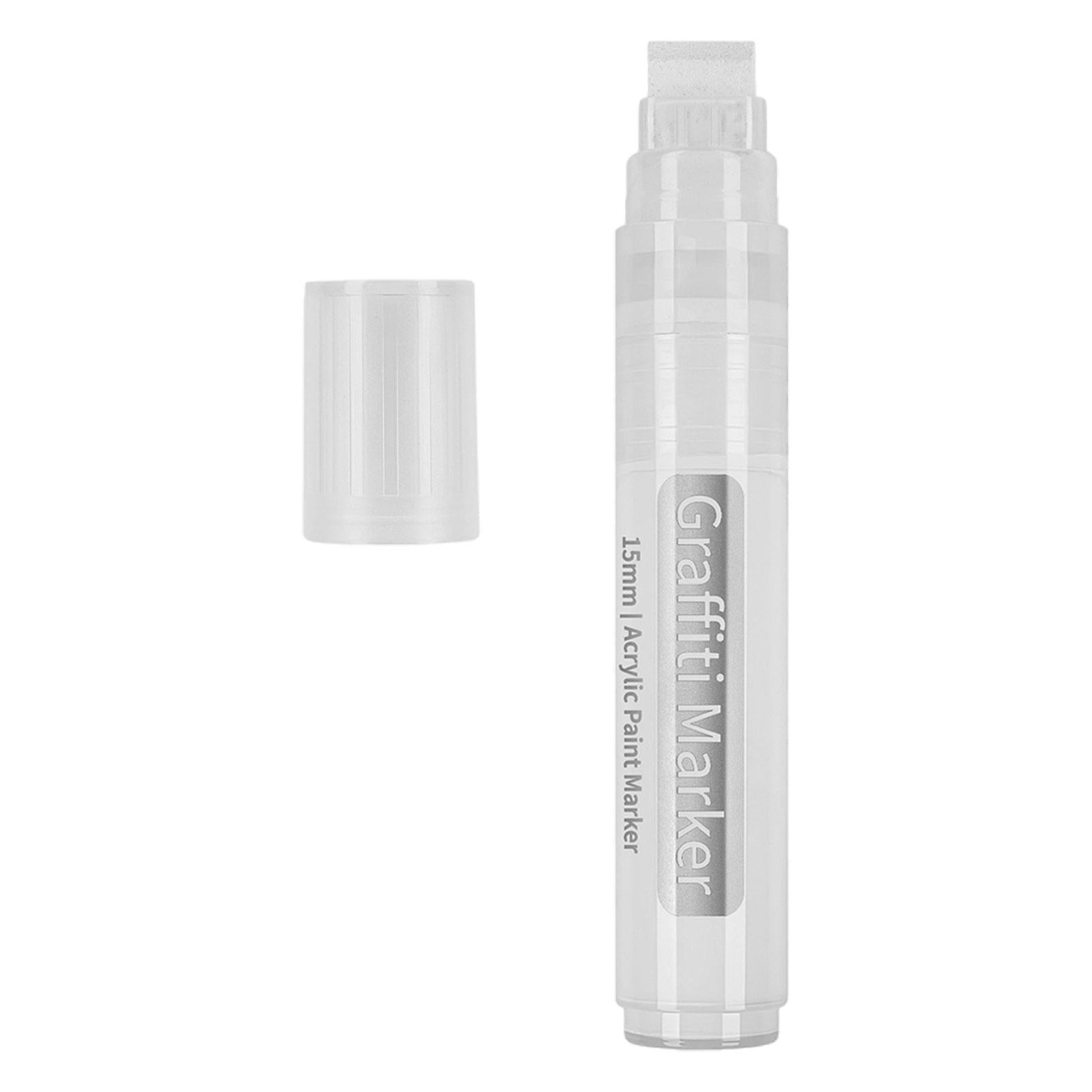 Magideal - Rotuladores De Pintura Acrílica, Marcador De Graffiti, Marcador Artístico, Rotuladores A Base De Agua De Secado Rápido, Marcadores Artísticos De Pintu Blanco