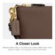 thumbnail image 4 of Wristlet COACH Small B4/Piel granulada pulida Dark Stone, 4 of 5