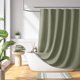 thumbnail image 1 of Cortina de ducha Madison Park Waffle Weave 180 x 180 cm, color verde salvia, 1 of 7