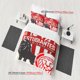 thumbnail image 1 of 3pcss Estudiantes De La Plata Argentina Red And White Lion Logo Pattern Set Soft And Comfortable bedding, 1 of 1