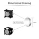 thumbnail image 4 of Pendientes ONESING 12 pares negros magnéticos tipo clip, 4 of 7