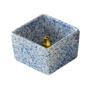 Genérico - Soporte Para Varillas De Incienso, Decoración De Escritorio, Casa De Té De Año Nuevo, Quemador De Incienso Cuadrado, Color Azul
