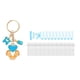 thumbnail image 4 of Lindo Llavero Portátil Para Coche Con Forma De Huella De Pie, Regalo Para Invitados De Baby Shower, Color Azul, 4 of 5