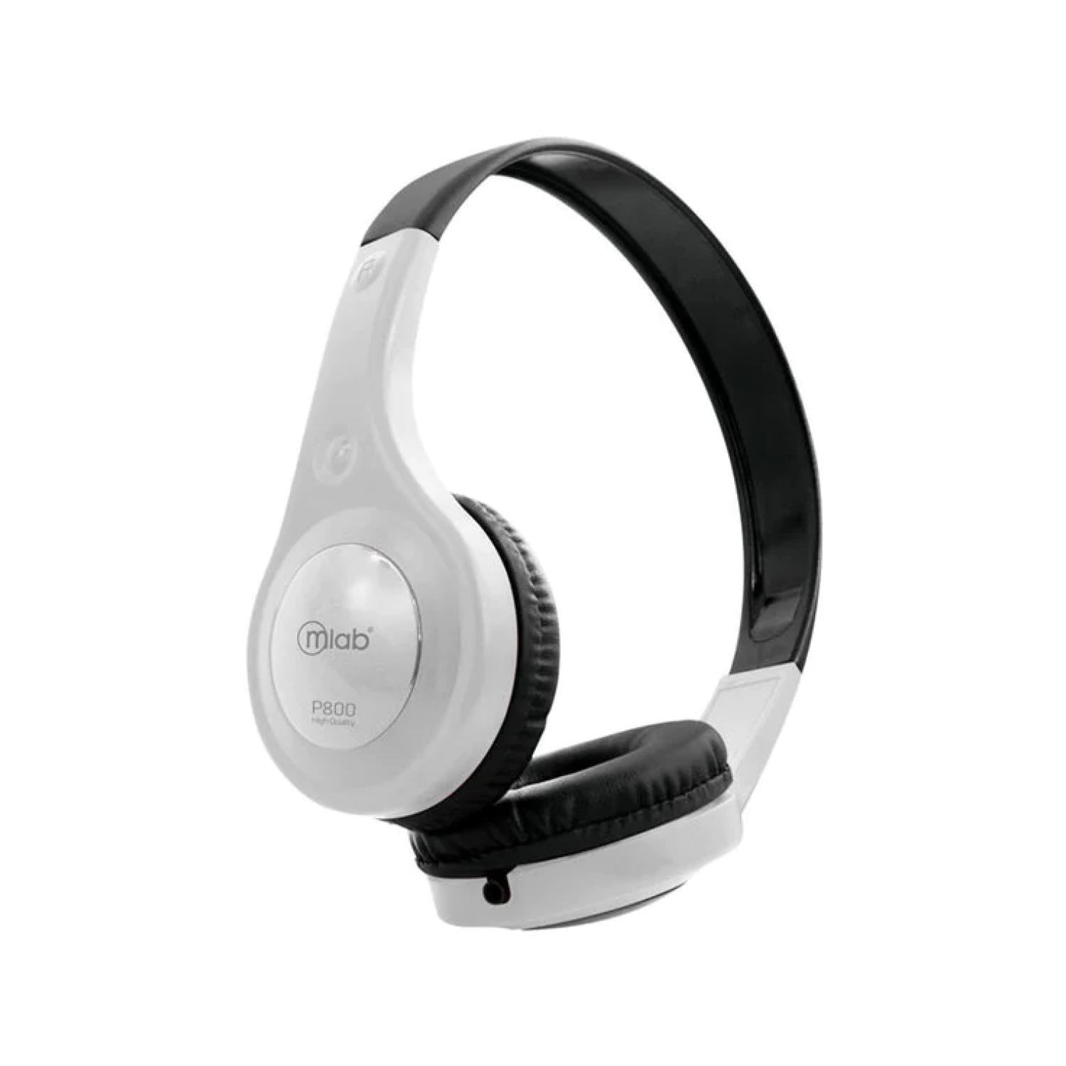 Mlab - Audifonos Headband Jack 3.5mm Blanco P800