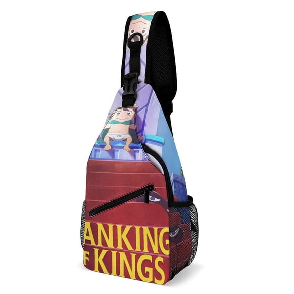 Ranking de Reyes Riñonera Bandolera con Estampado Integral para Hombres y Mujeres, Bolso Cruzado Gráfico de Tendencia, Mochila de Hombro Streetwear para Ciclismo y Deportes, Riñonera Versátil Casual