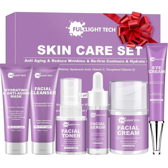 Set Facial FULLLIGHT TECH de 6 Piezas con Retinol Coreano
