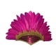 thumbnail image 1 of Tocado De Plumas, Sombrero Indio Jefe Para Puesta En Escena, Festival De Disfraces, Rosa Roja, 1 of 2