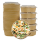 thumbnail image 3 of Bowl kraft 1000cc con tapa envase ecológico 20 unid, 3 of 3