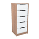 thumbnail image 3 of Cómoda Alta Kaia 5 Cajones Miel Y Blanco 107x45x41 Cm - Muebles Organizadores, 3 of 14