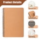 thumbnail image 3 of Cuaderno miikoul A5 20 cm 120 pág. Kraft espiral - Pack de 60, 3 of 7