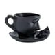 thumbnail image 3 of Juego De Taza Y Platillo De Té 260 Ml Kiss Of The Face Para Regalo De San Valentín Mujer Negro, 3 of 3