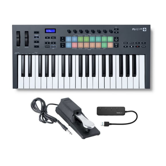 Controlador de teclado MIDI Novation FLkey 37 de 37 teclas con pedal