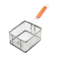 Magideal - Cesta De Frito Deep, Filtrante De Freing Herramienta De Cocción Múltiple Colgando Frito Para Servir Cesta De Acero Inoxidable Para Chips Caseros De M