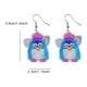 thumbnail image 1 of Acrylic Cute Doodle Graffiti Pattern Dangle Earrings Cartoon Style Light Weight Funny Adorable Female Gift, 1 of 3