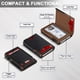 thumbnail image 5 of Cartera SEMORID para hombre con tarjetero delgado desplegable con bloqueo RFID, 5 of 9