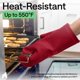 thumbnail image 5 of Guantes de horno GORILLA GRIP 32 × 21 cm 550 °F (≈288 °C) rojo, 5 of 9