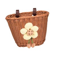 Ioensy - Cesta Para Bicicleta Para Niños, Niñas, Impermeable, Decoración Para Manillar, Color Marrón