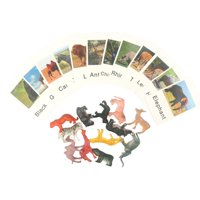 Magideal - Juego De 12 Piezas De Juegos De Animales, Juguetes De Mesa, Con Figuras De Animales, Juguetes Educativos De Aprendizaje, Juguetes Sensoriales, Los