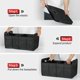 thumbnail image 3 of Organizador de maletero Simple Deluxe de 50 litros para coche/SUV, impermeable, negro, 3 of 7