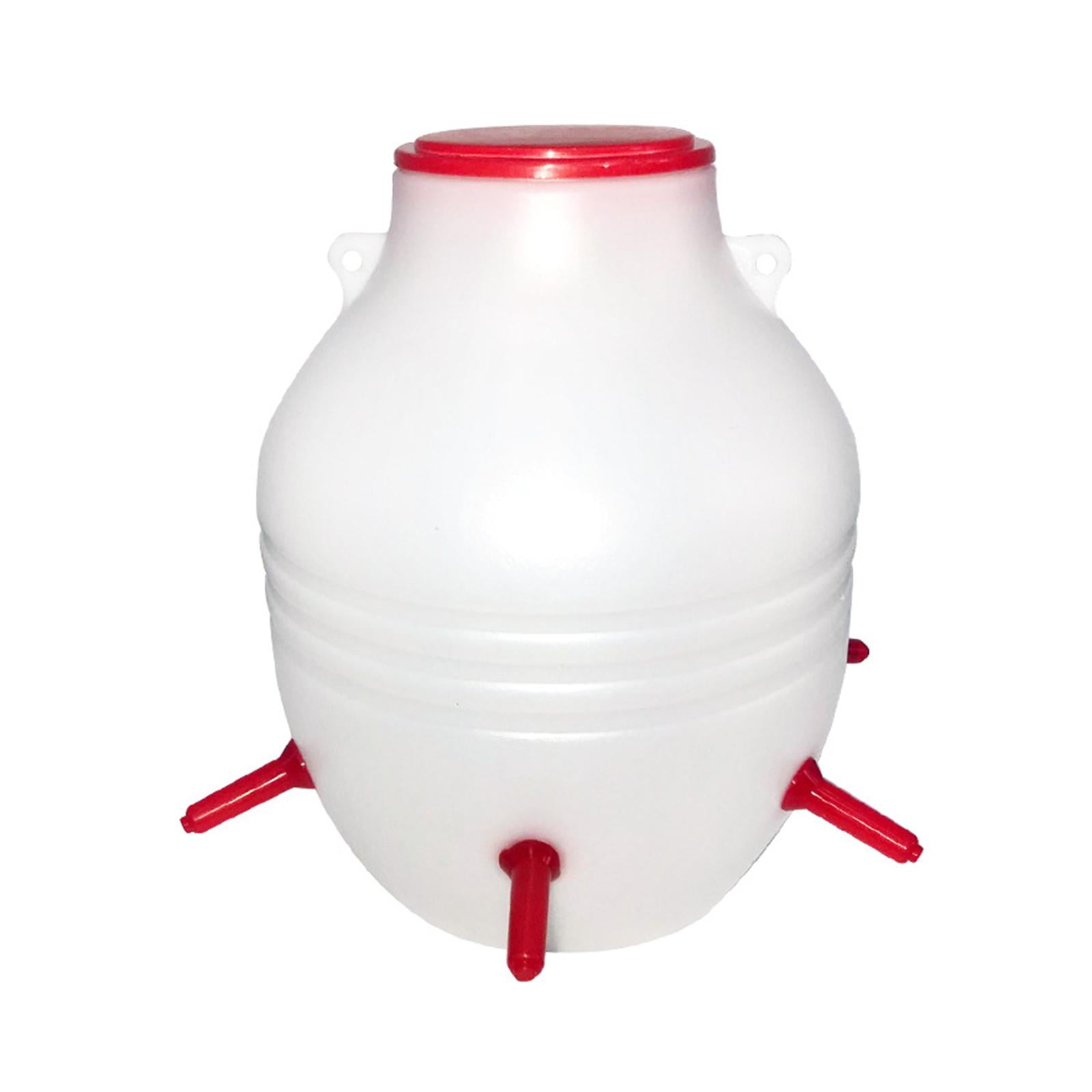 Magideal - Cubo Alimentador De Cordero Con 6 Tetinas, Suministros De 8l Para Ovejas, Terneros, Macetas De Alimentación De Ganado, Duradero Para Lechones, Botella