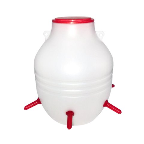 Magideal - Cubo Alimentador De Cordero Con 6 Tetinas, Suministros De 8L Para Ovejas, Terneros, Macetas De Alimentación De Ganado, Duradero Para Lechones, Botella