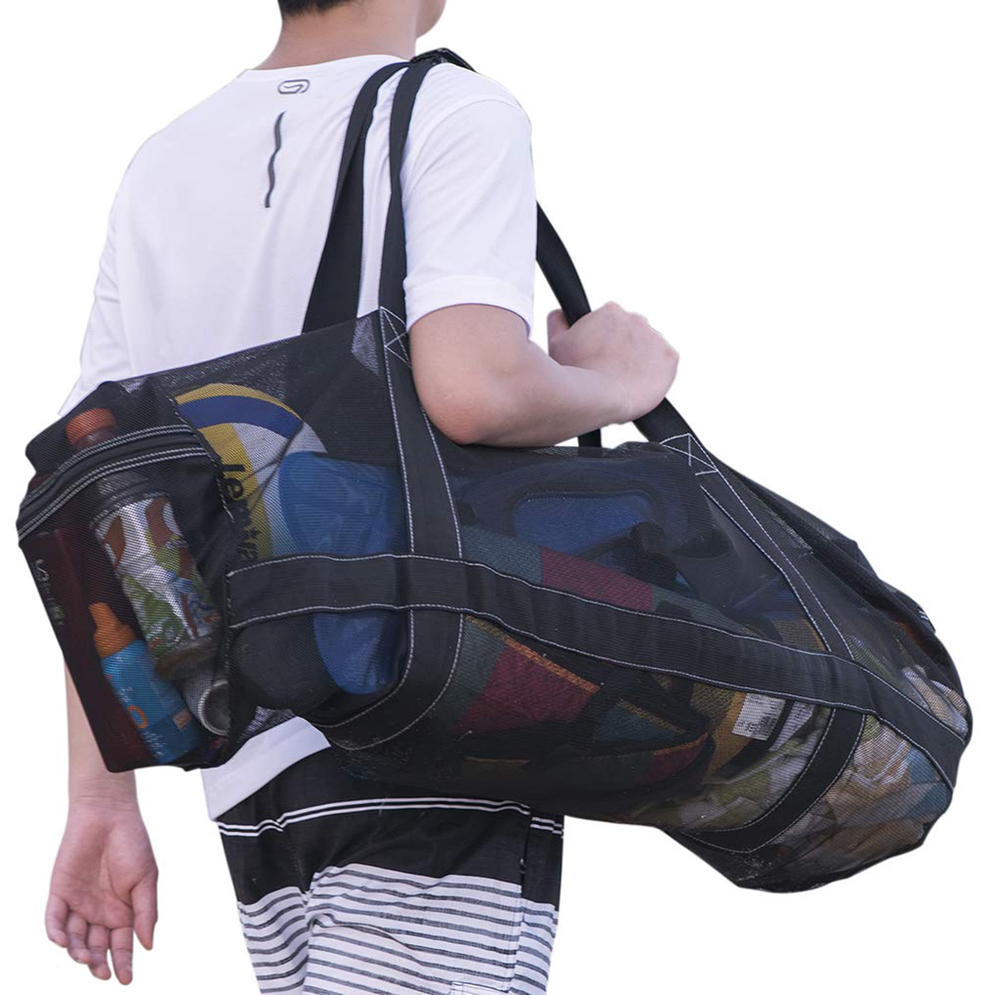 Bolsa De Buceo Bulex Xxl De Malla Para Buceo O Esnórquel Con Bolsillos Con Cremallera