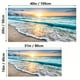thumbnail image 3 of 1pc Beach Canvas Wall Art For Living Room Bedroom Home Decorations Sunrise Blue Ocean Sea Beach Pictures Art Decor Modern Seascape Waves Landscape Canvas Prints Artwork Frameless 19*39in, 3 of 4